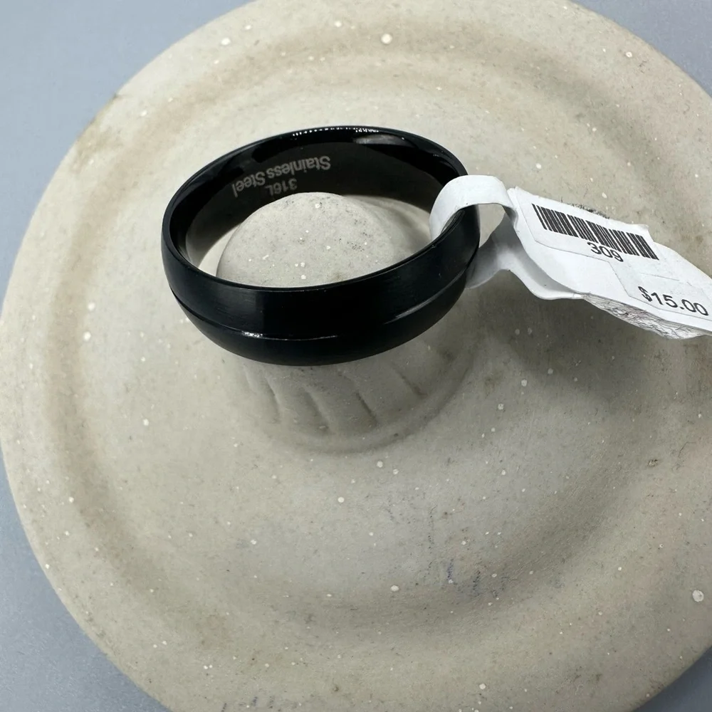 Black Stainless Steel Ring